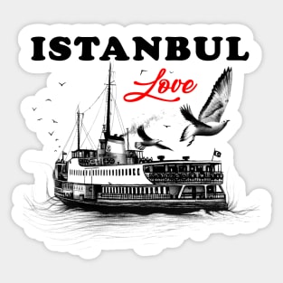 Istanbul love Sticker